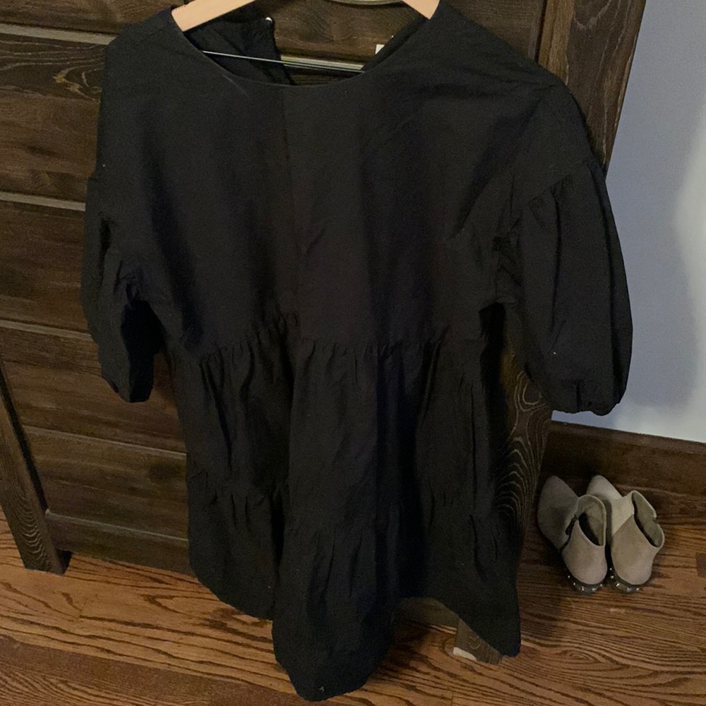 Black mini dress